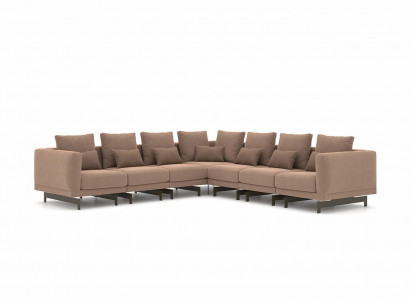 Luxury Corner Sofa Couch L-Shaped Upholstery Textile Upholstered Sofa New Living Room Furniture